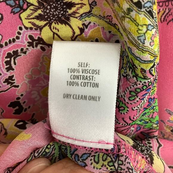 Bailey 44 Tune In Pink Floral Off The Shoulder Top Small - Picture 7 of 7